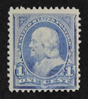 CKStamps: US Stamps Collection Scott#246 1c Franklin Mint LH OG
