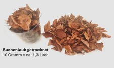 Buchenlaub getrocknet / Laub, Bl&auml;tter / Asseln, Krebse, Garnelen / Bodengrund