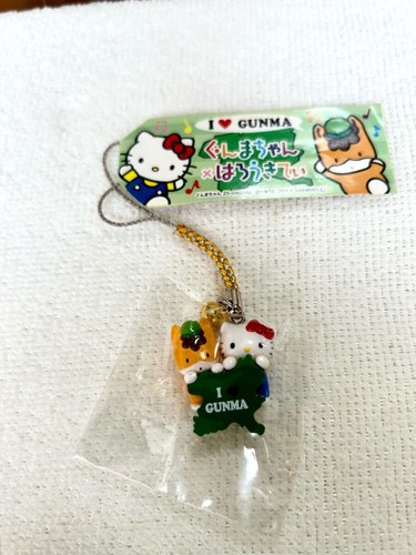 Gunma-chan Netsuke Strap Local Kitty Gunma Prefecture gebraucht authentisch Japan