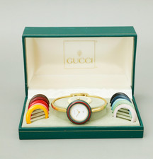 [Casi COMO NUEVO con Caja] Reloj Mujer Vintage GUCCI 11/12 Cambio Bisel 12 Colores Dorado