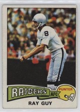 1975 Topps Ray Guy #435 HOF 03dx