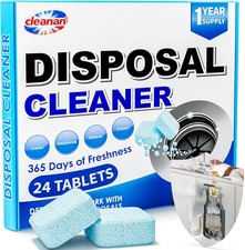 Foaming Garbage Disposal Cleaner and Deodorizer Tablets-24 Pack Food Disposal Cl