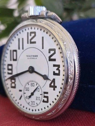 Antique Waltham Riverside Pocket Watch 21 Jewel Size 16 Railroad Style Mechanica