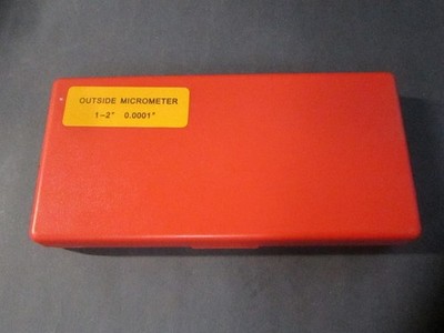 SPI (12-350-5) 1 to 2'' x 0.0001'' Outside Micrometer with Standard and Case 
