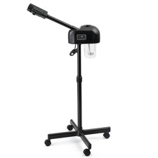 Professional Rolling Facial Steamer Adjustable Height, Touch Timer, 600ml Tank