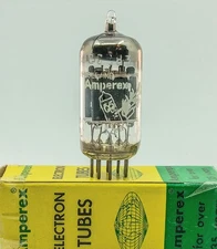 NOS GAIN TESTED AMPEREX BUGLE BOY 12AX7/ECC83/HERLEEN/HOLLAND/S/B