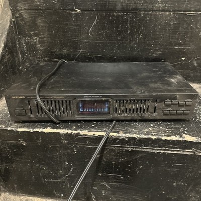 Optimus 31-2030 VTG Ten Band Stereo Graphic Equalizer Spectrum Display EQ WORKS!