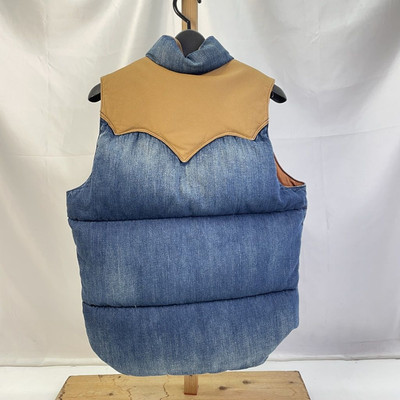 Rocky Mountain Featherbed Christy Denim Down Vest Blue Rocky Mountain Featherbed Christy Denim Down Vest Blue
