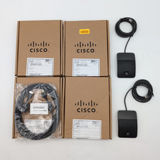 Cisco Set of 2 Wired Microphone  4 Spare Cisco 8831D Daisy Chain Cable Lot of 6