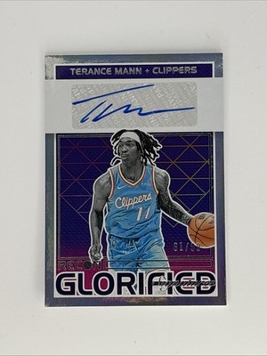 2021-22 Terance Mann Panini Recon Glorified Auto /99 #GS-TMN Clippers