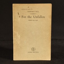 1959 For the Unfallen Geoffrey Hill Signed Uncorrected Proof With Author's Co...