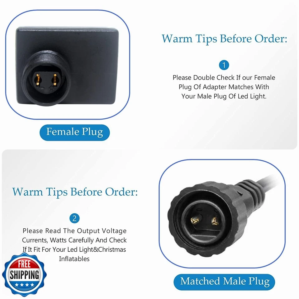 2PCS Replacement 12V 1A LED Transformer JT-DC120V1000-F Class 2 Power Supply - Image 3 of 4