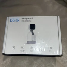 Blink Mini Pan-Tilt Camera  Rotating Indoor Plug-in Smart Security Camera White