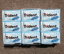 Rare 3x Trident Purely Peppermint Sugar Free Gum 36 Pks of 14 Pieces 504 Total