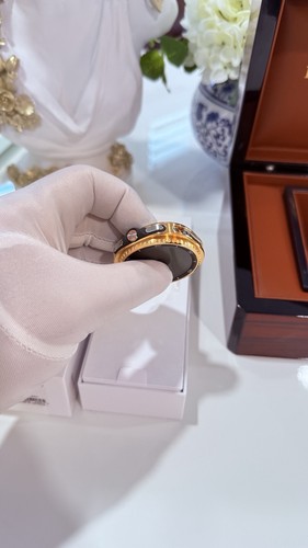 Custom 24k Gold Plated Samsung Galaxy Watch 8 Classic Brown Band GPS LTE - Picture 18 of 19