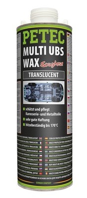PETEC Multi UBS Wax 1000ml Saugdose Unterbodenschutz  TRANSLUCENT - 73410