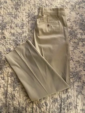 Dockers Men's 31x30 Chino Style Pants Light Khaki Flat Front