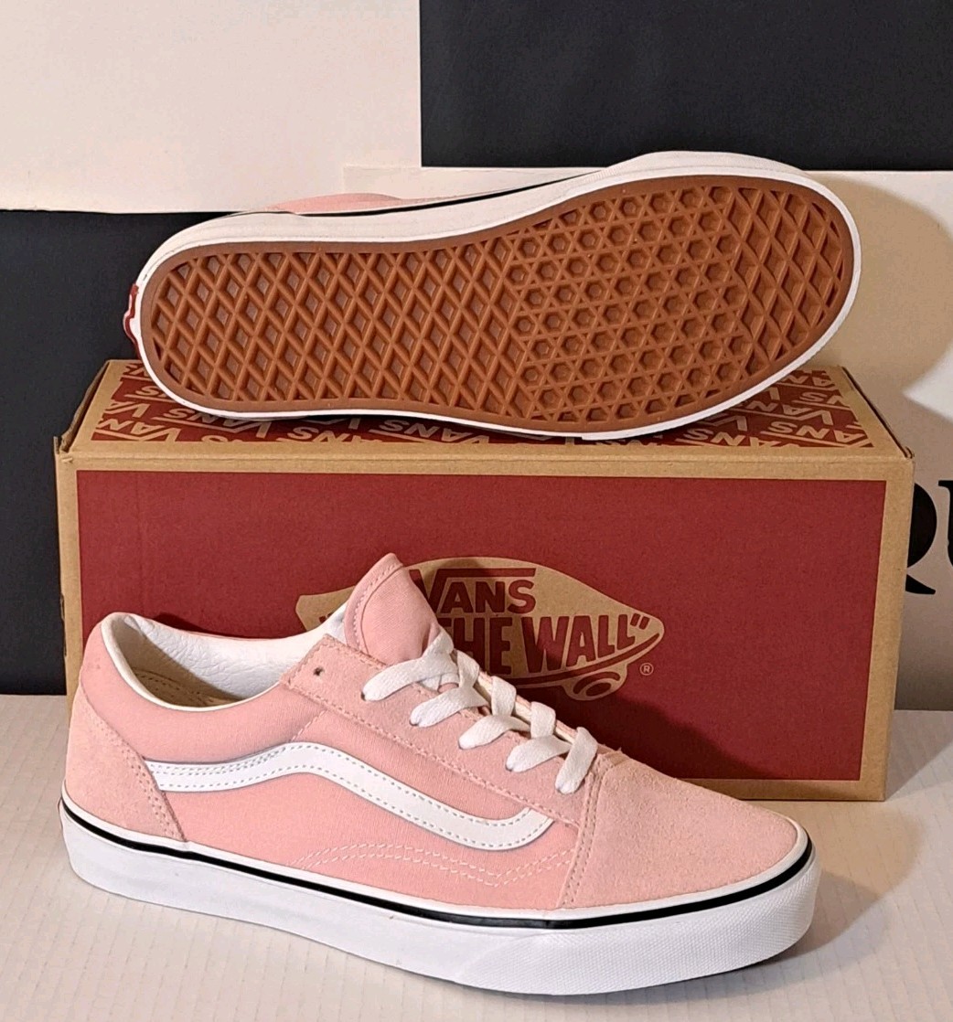 Vans Kids Girls Old Skool Lace Up  Sneaker, Canvas Powder Pink US 7  thumbnail 7