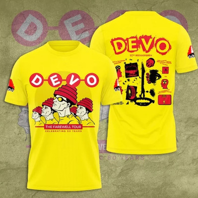 polyester  DEVO 50th Anniversary Tour AOP 3D Collection  S-235XL Tee C22.280