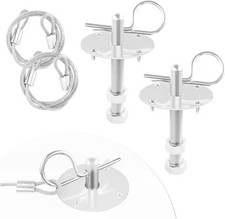 Stainless Steel Car Hood Pins Kit Silver Quick Release Car Hood Cover Pin Set