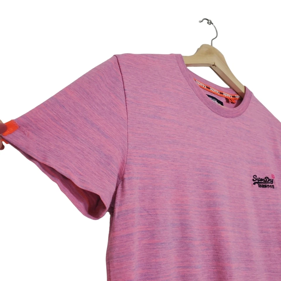 Superdry Camiseta Manga Corta Talla Pequeña Orange Label Rosa Mármol Logo Atlético Foto 2 de 4