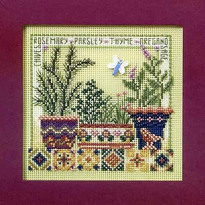 MILL HILL Buttons Beads Kit Counted Cross Stitch HERB GARDEN MH14-8104