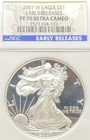2007 W $1 PROOF AMERICAN SILVER EAGLE EARLY RELEASE NGC PF 70 ULTRA CAMEO