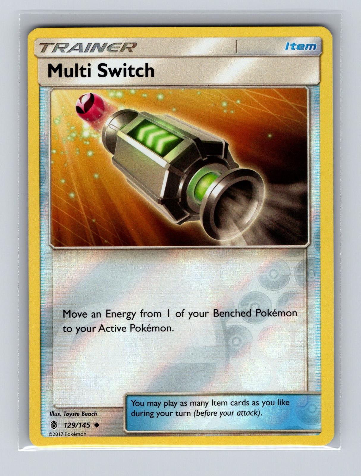 Multi Switch 129/145 Uncommon Guardians Rising Pokemon Reverse Holo Near Mint
