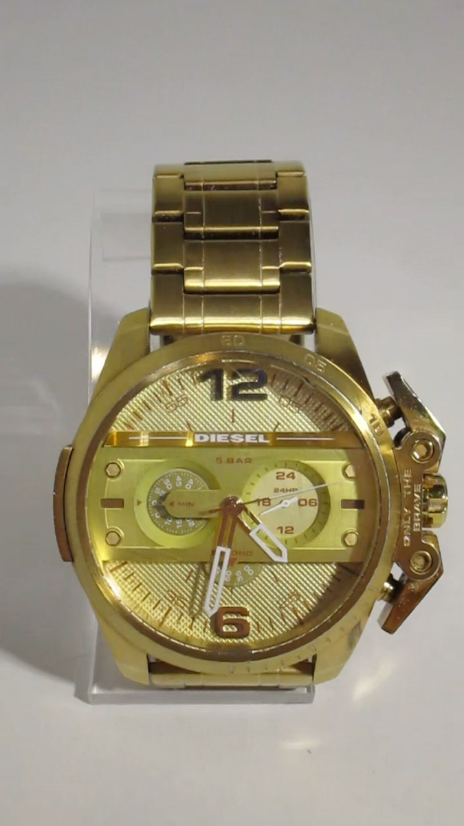 Men's Diesel Ironside Gold Chronograph Watch DZ4377 for sale