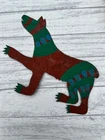 Vintage Ivan Barnett Folk Artisan Tin of an animal 1982 Signed