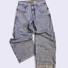 JNCO Twin Cannon 26" Wide Leg Jeans Men's 36*x32 Antique Wash Y2K Baggy Skater