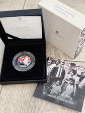 75 JAHRE WINDRUSH GENERATION 2023 Silber PP 50p Münze - ROYAL MINT