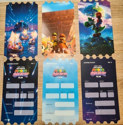 Super Mario Galaxy Sammeltickets/Sammelkarten - Set 1-3 - Preisvorschlag