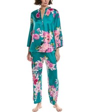 N Natori 2Pc Empress Satin Pajama Set Women's