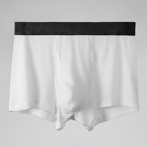 Breathable Solid Color Men's Underpants with Pouch for Comfort and Stability - Picture 2 of 14