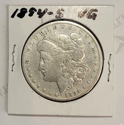 1884-S Morgan Silver Dollar  Good Condition VG Details, Cleaned - C9807X