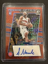 2023-24 Panini Donruss Optic Rookie Optics Prizm Stanley Umude Auto RC Pistons