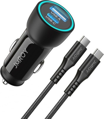 USB C KFZ Ladegerät 63W Schnellladung für Samsung iPhone Tablet Laptop