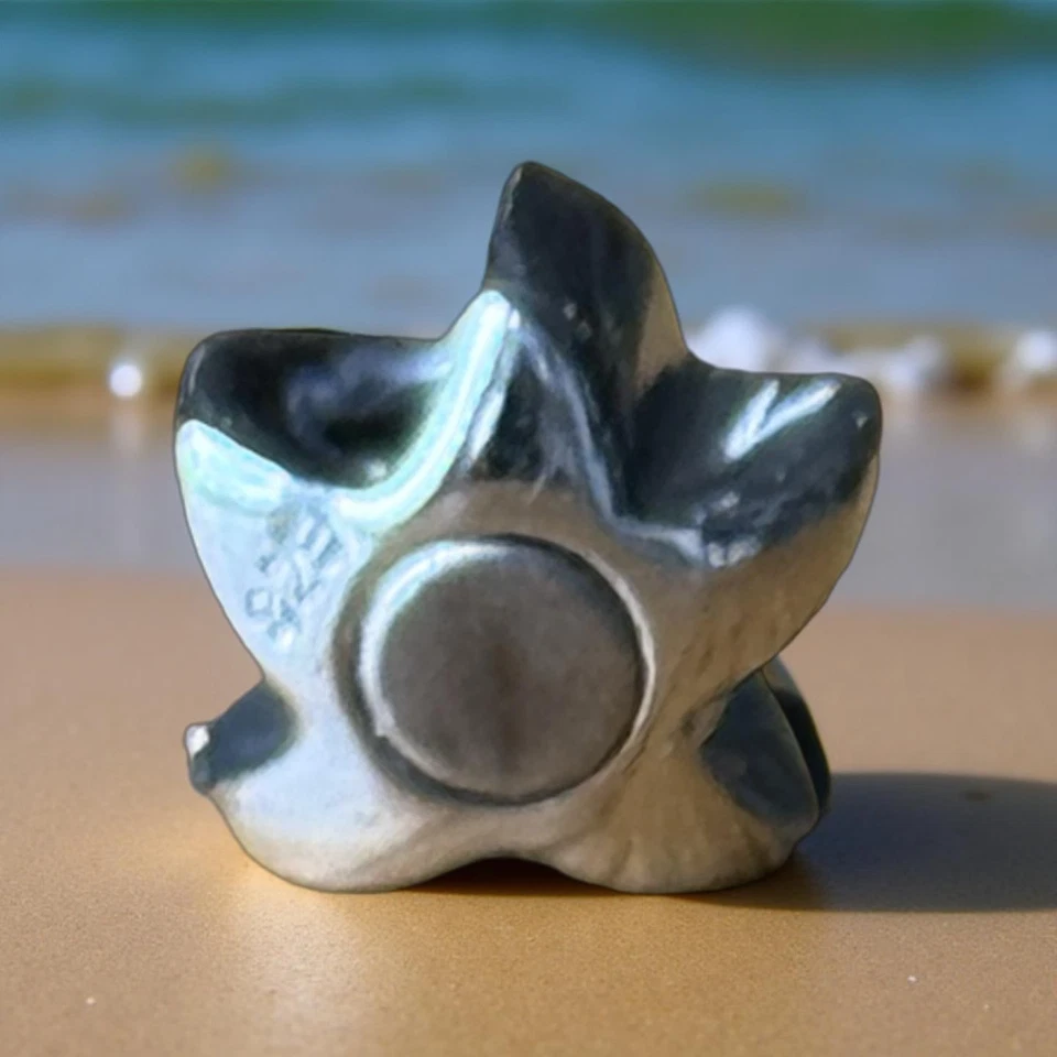 Silber Charm Anhänger Seestern Stern Meerestier Energetix Magnetix Magnetschmuck - Bild 3 von 4