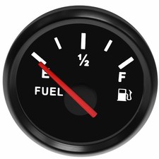 0-190ohms Fuel Tank Gauge Boat Marine Truck Car Fuel Level Indicator 52mm US