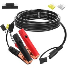 14AWG Battery Alligator Crocodile Clip 6.5FT 14AWG to SAE Connector Extension