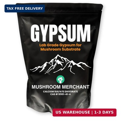 Gypsum Powder for Mushroom Substrate | Lab Grade | Packed in a HEPA-Filtered Fac