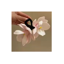 Large Flower Hair Claw Clip Women Wedding White Pink Hair Clip Floral Hair Acces