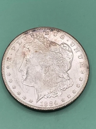 1884-CC Morgan Silver Dollar Carson City Mint-Choice Uncirculated-BU+ Nice #2