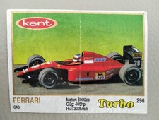 Turbo Kent Chewing Gum Wrapper Ferrari 643 #296