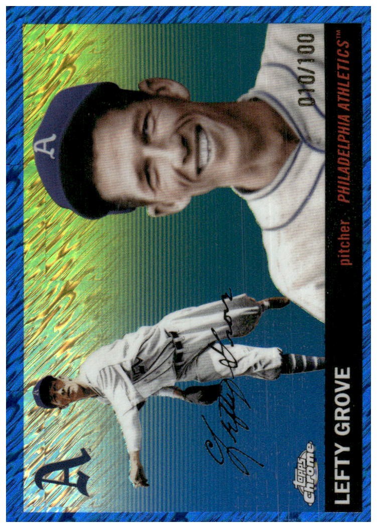 2025 Topps Chrome Platinum #342 Lefty Grove Blue Shimmer Refractors #/100
