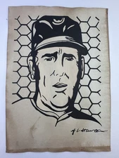 Roy Lichtenstein COA Art Painting Original Drawing Vintage Paper Signed