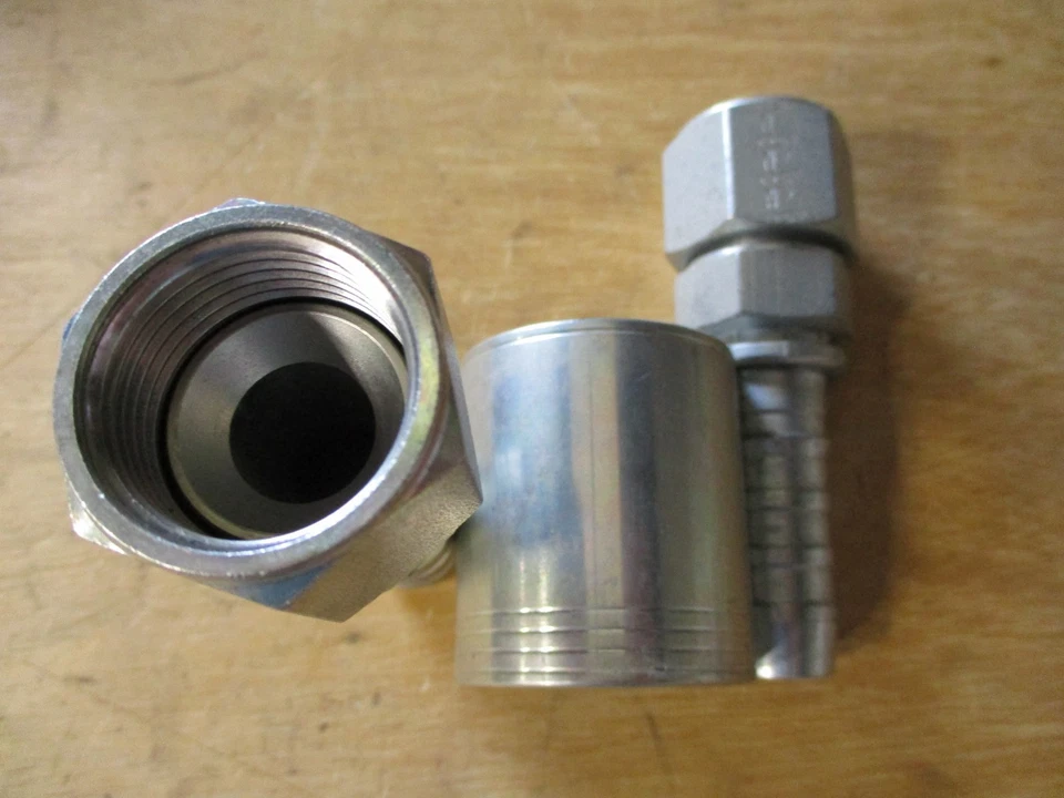 Paquete de 10 accesorios de manguera hidráulica para puertas 12GS-12FJX hembra JIC 37° giratorio OEM | Nuevo Foto 3 de 4