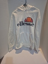 ELLESSE Womens Oversized Graphic Hoodie White