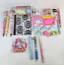 Sanrio Hello Kitty Assorted Stationery Lot Pens, Pads, Clips Stickers Ect.